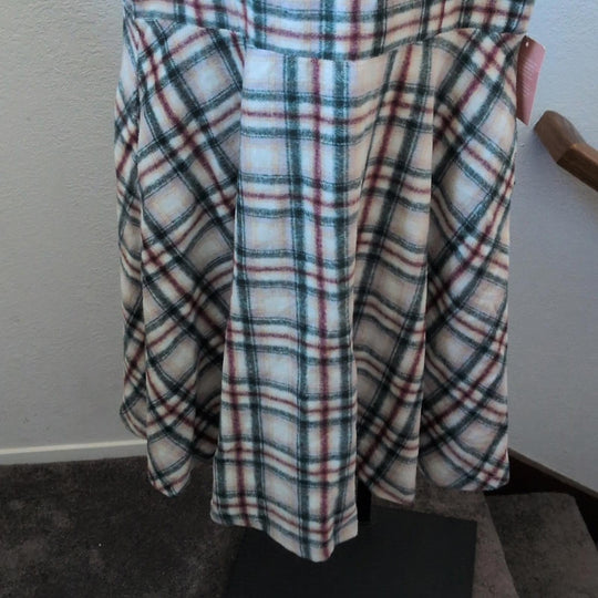 Ivy City Co Molly Plaid Flare Dress - 1XL