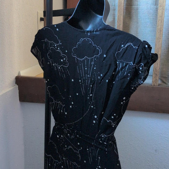 Rare Reformation Carina Dreamscape Rain Cloud Wrap Dress - XS