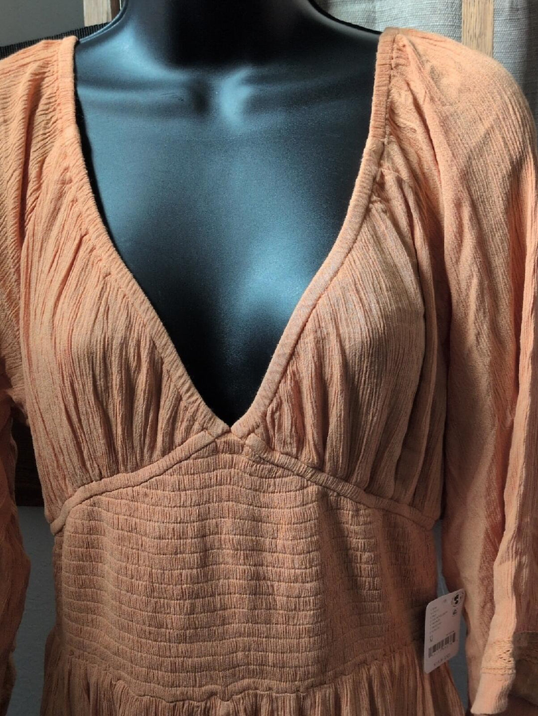 Free People Free Est Maxi Dress In Golden Earth Orange - Medium