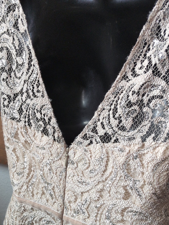 Jenny Yoo BHLDN Harlow metallic lace dress Size 2