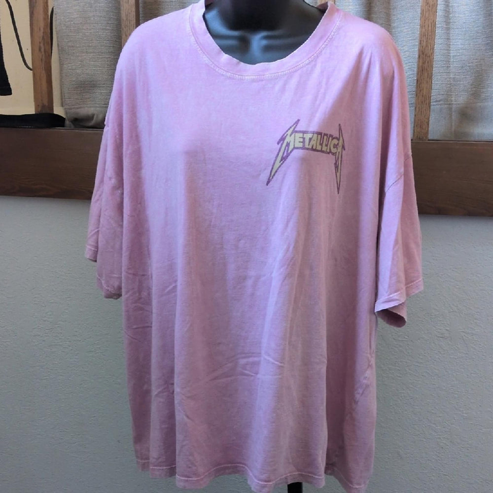 Daydreamer Metallica Ride The Lightning Shirt In Lilac Bloom - One Size