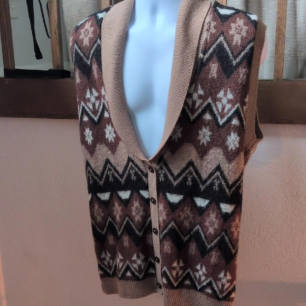 Vintage Pendleton 100% Wool Vest - Medium