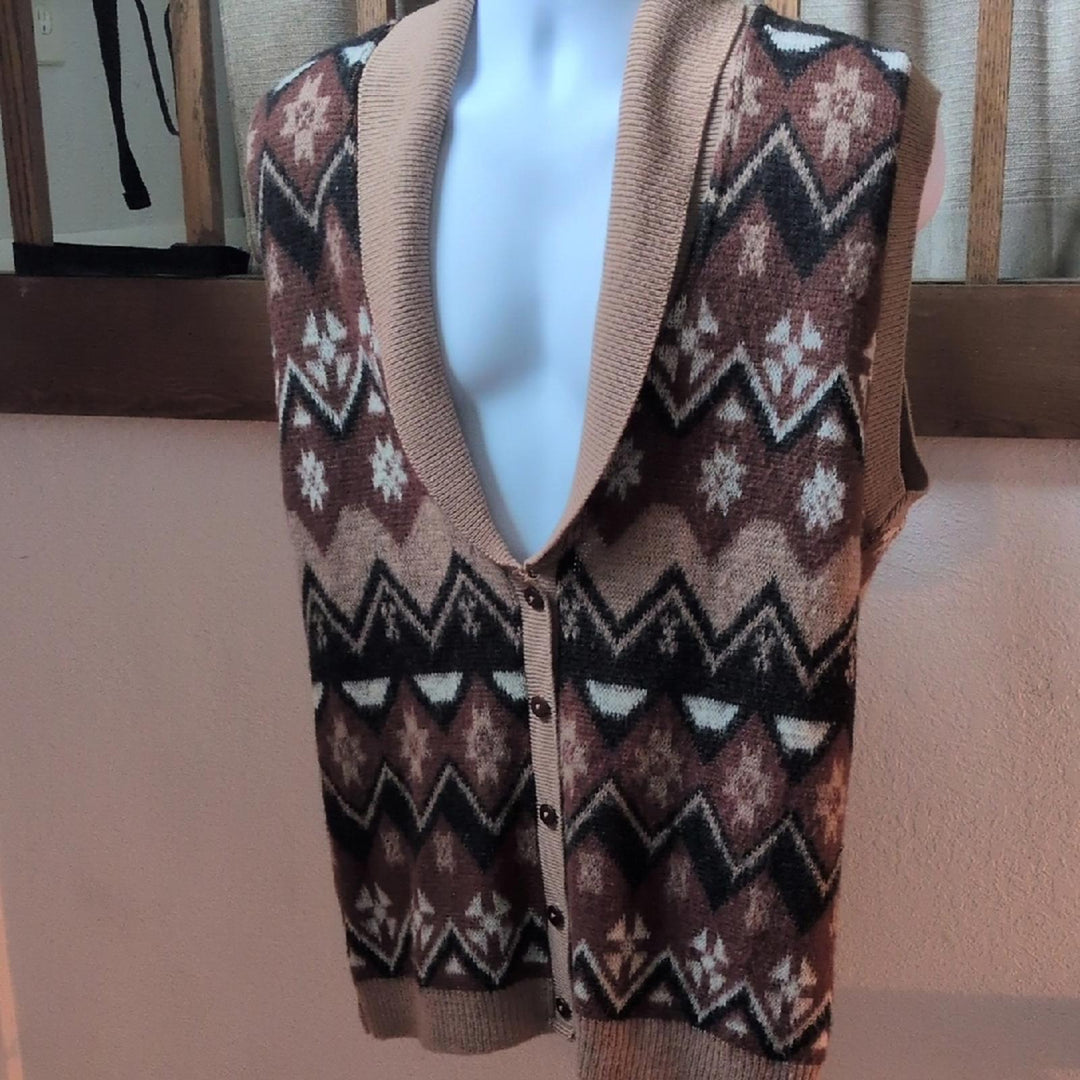 Vintage Pendleton 100% Wool Vest - Medium