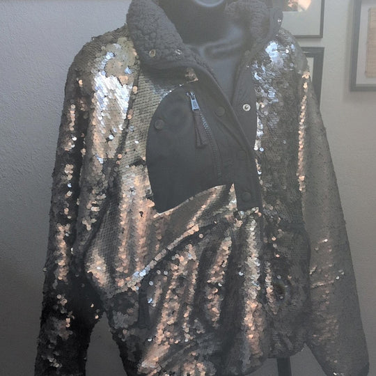 Limited Edition Fp Movement Hit The Slopes Sequin Jacket