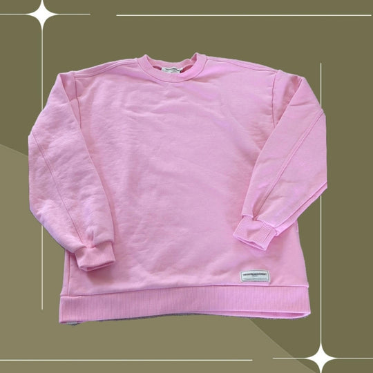 The Giving Movement Pink Logo Patch sweater