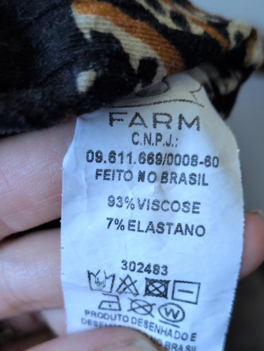 Farm Brazil leopard toucan Tucano patterned Blouse Sweater - L