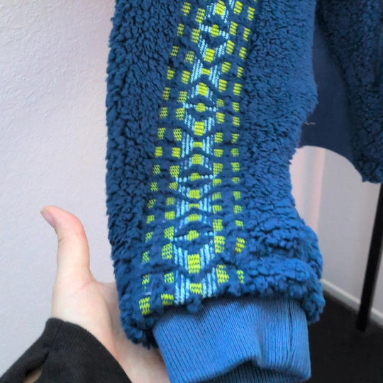 Free People Snowy Peaks Embroidered Fleece Jacket - Medium