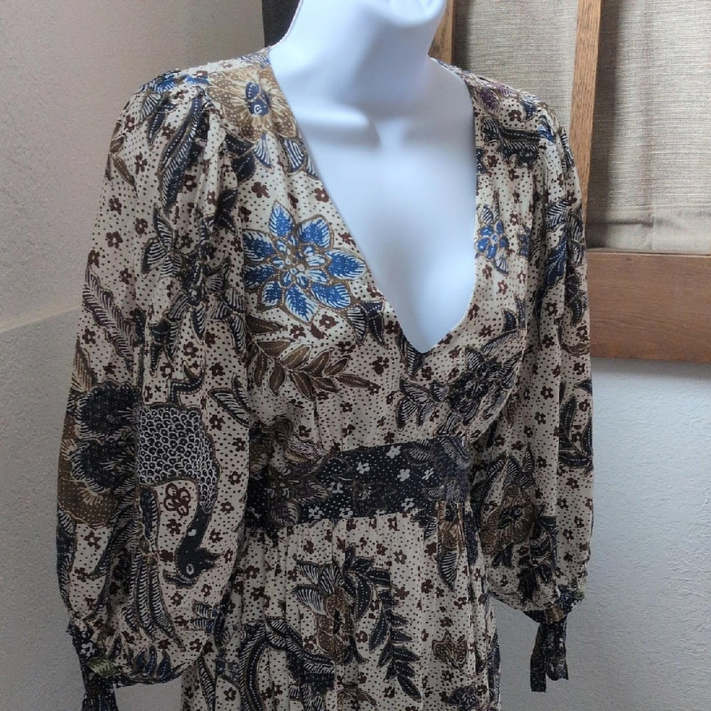 Cara Cara Round Hill Embroidered Voile Dress