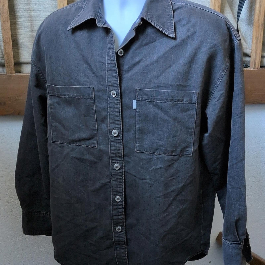 Vintage Silvertab Button Up Denim Shirt - Small