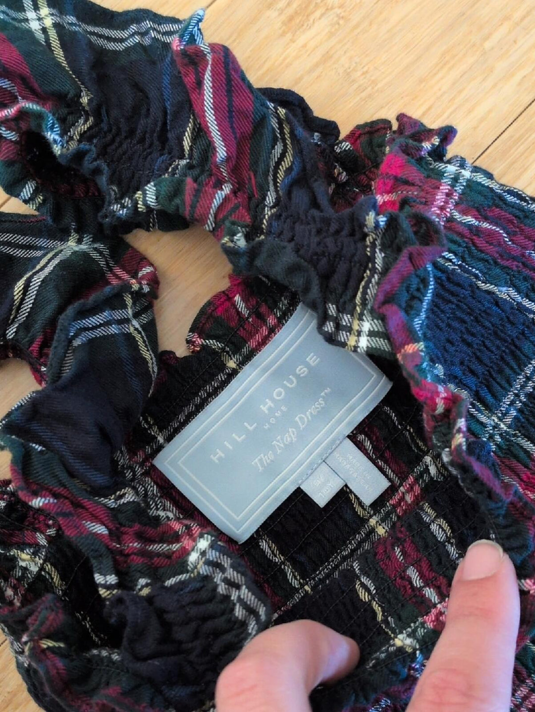 Hill House Plaid Lottie Nap Dress In Juniper Tartan Girls Dress - 9/10 Yrs