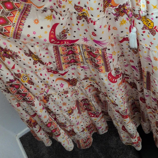 Karma Nepal Craft One Size Fits Most Celestial Maxi Skirt
