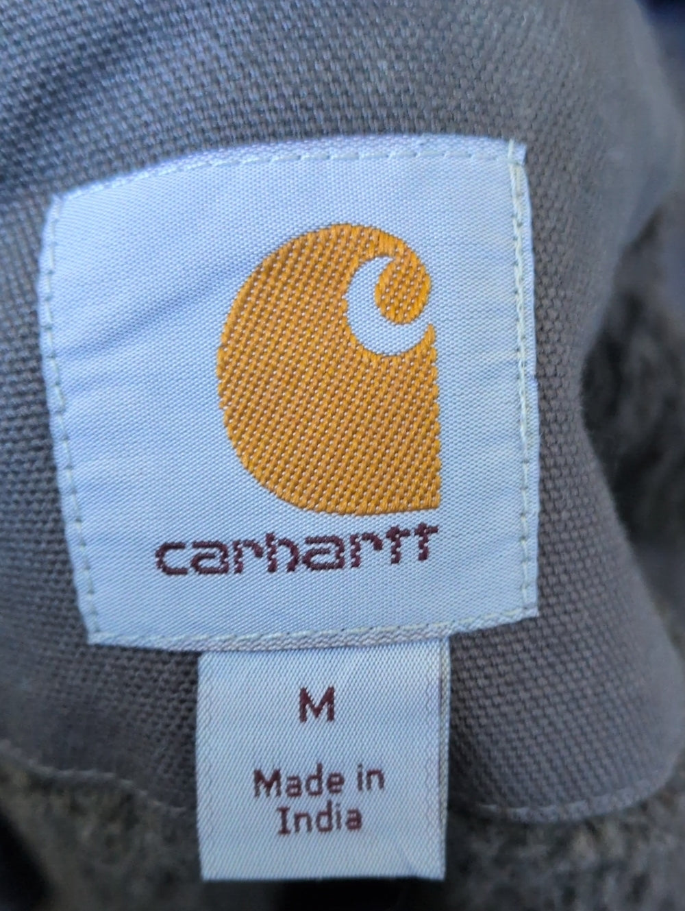 Sherpa Lined Carhartt Vest In Gravel Gray  - Medium