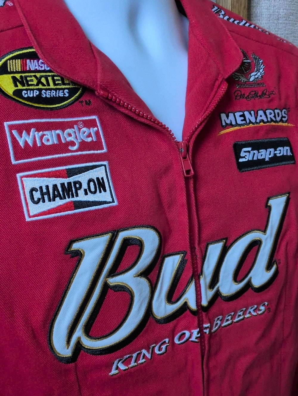 Women's vintage Chase Authentics Dale Earnhardt Jr. Budweiser jacket - Large
