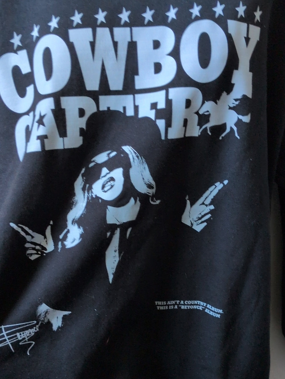 Beyonce Cowboy Carter Album Crew Sweater Size L