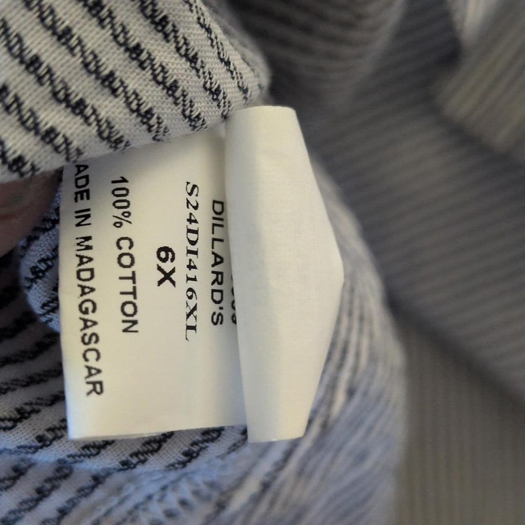 Edgehill Collection Navy Pinstripe Girls Cotton Dress - 6X