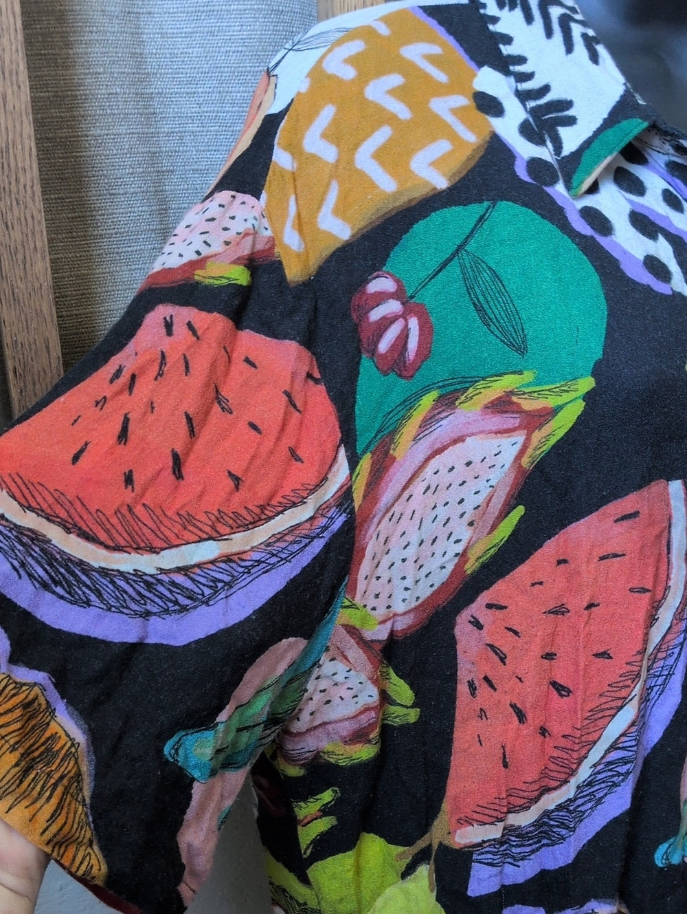 Rare Brazil Farm Rio Fruits Shirt "camisa frutalia farm" - Large