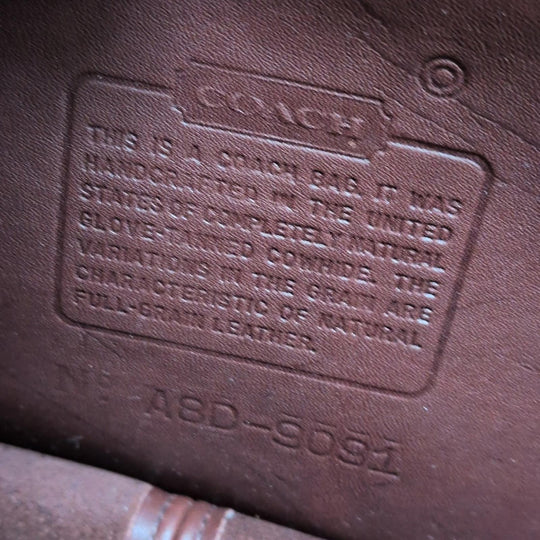 Coach Tribeca Vintage Convertible Bag In Dark Brown