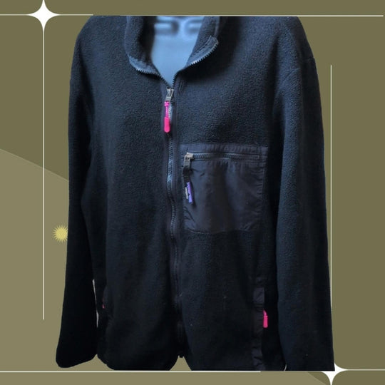 Vintage Patagonia Synchilla Polar Fleece Zip Jacket - Large