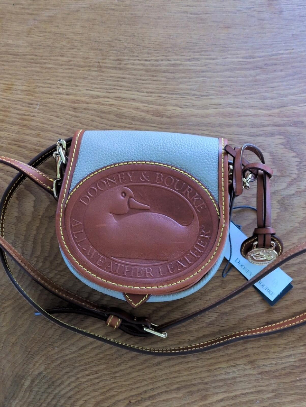 RARE With Original Tags! Dooney And Bourke Large Duck Mini Bag In Taupe