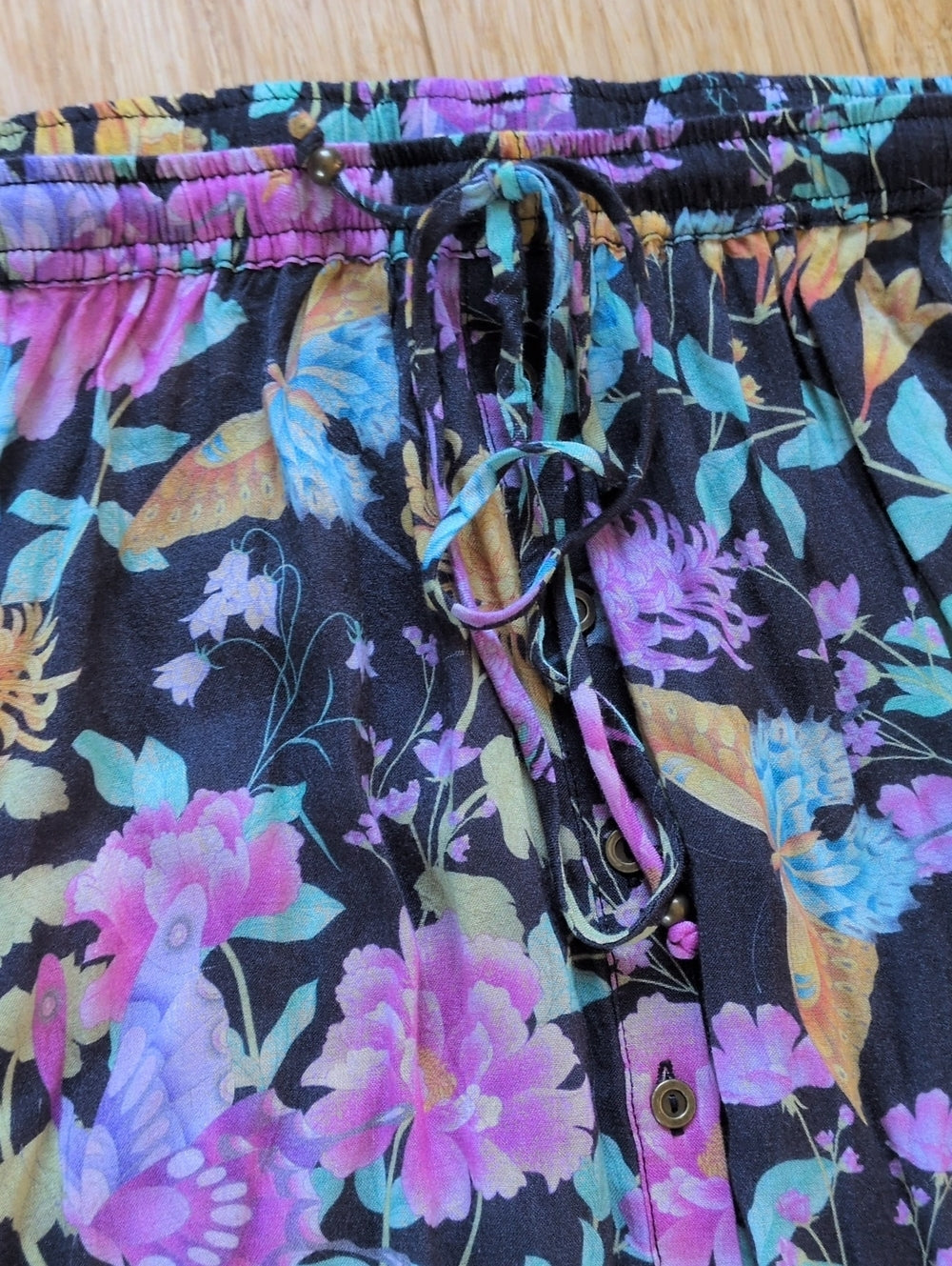 Spell Butterfly boho Midi Skirt in Firefly - Large
