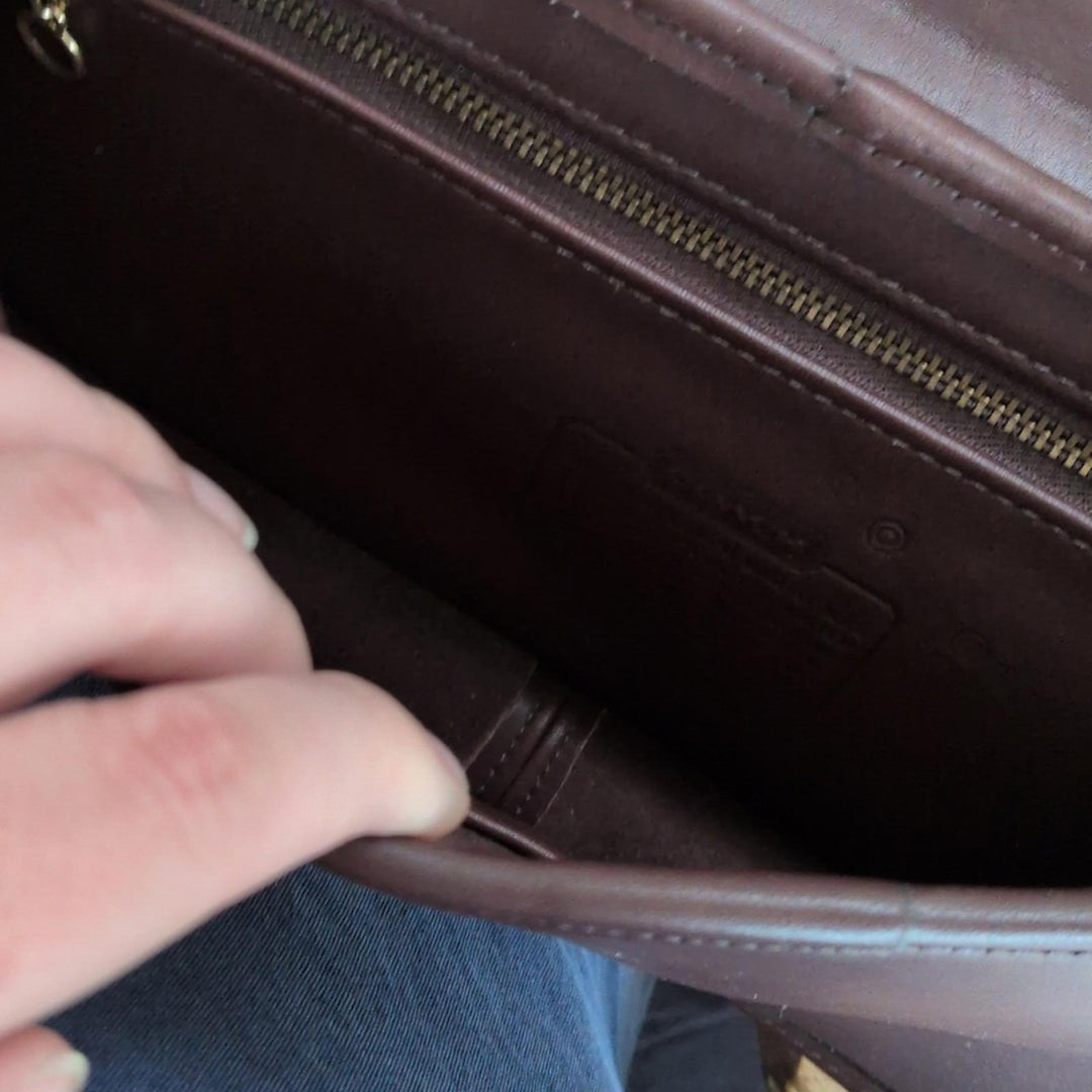Coach Tribeca Vintage Convertible Bag In Dark Brown