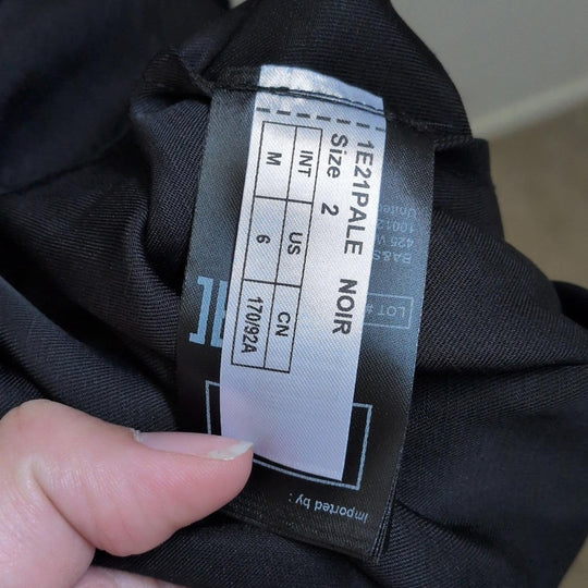 Ba&sh Puff Sleeve Square Neck Dress Black - US 2