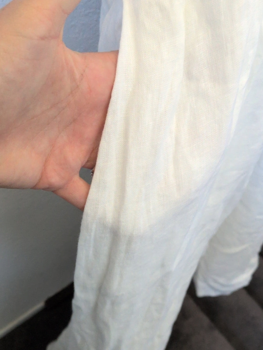Quince 100% European Linen Corset Midi Dress size XL