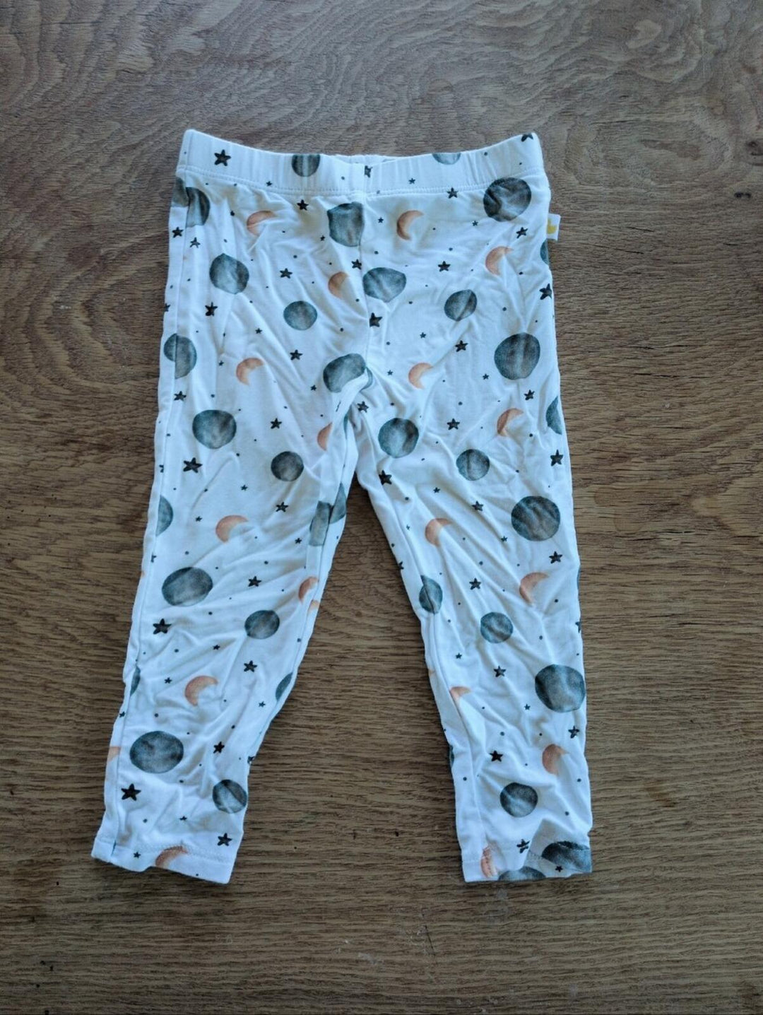 Parz By Posh Peanut Roux Basic Legging In Moons And Stars Size 6-12 Mo