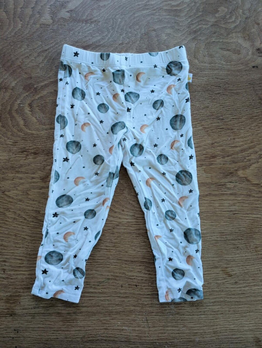 Parz By Posh Peanut Roux Basic Legging In Moons And Stars Size 6-12 Mo