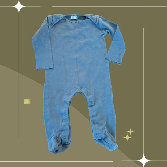 KidWild Organic Cotton Footy Onesie Size 6 To 12 Months