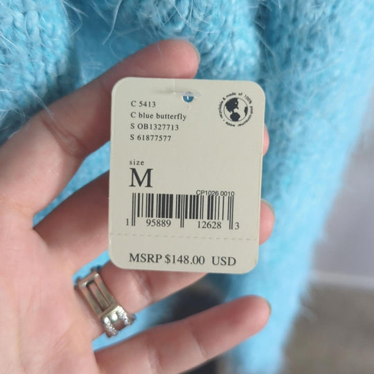 Free People Blue Butterfly Nevermind cardigan - Medium