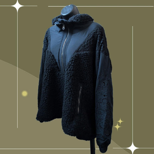 Free People Movement Seaside Crochet Fleece - Large