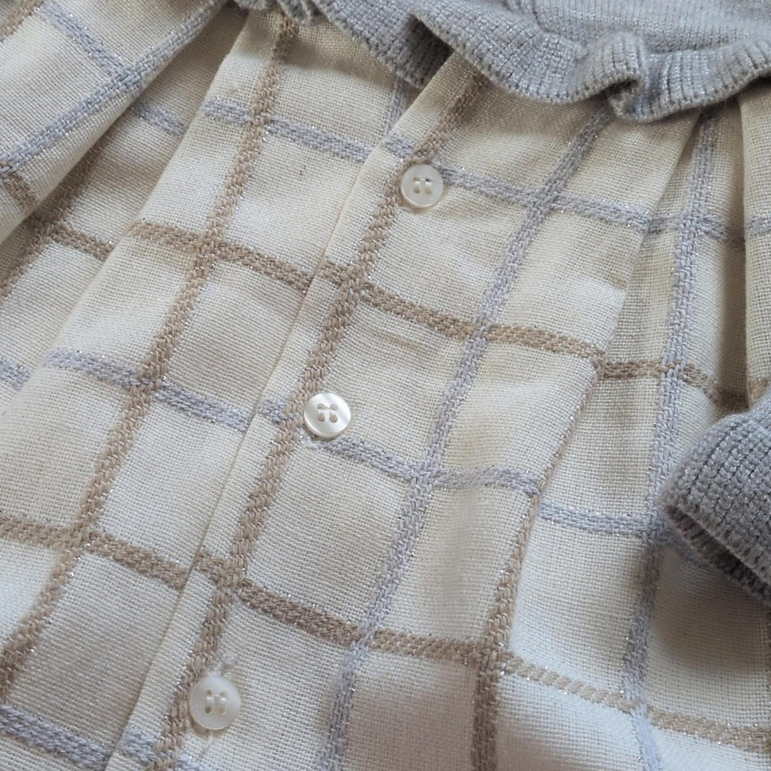 Mayoral Gray Check Sweater Dress - 12-18 mo