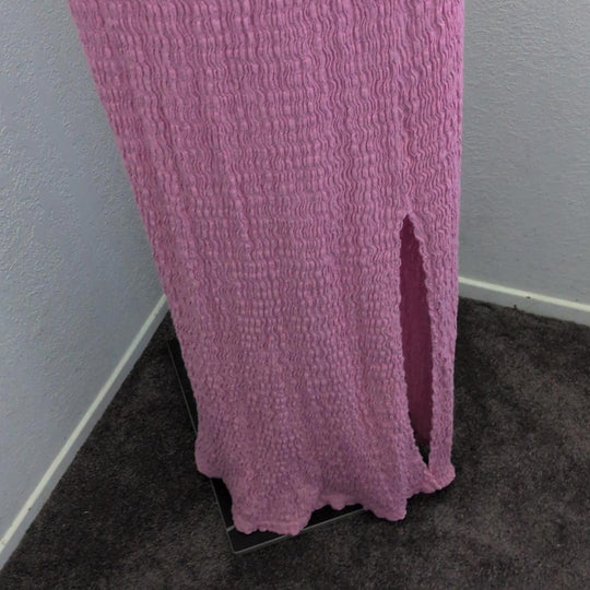 FP Beach Eleni Bodycon Pink Tie Maxi Dress - Medium