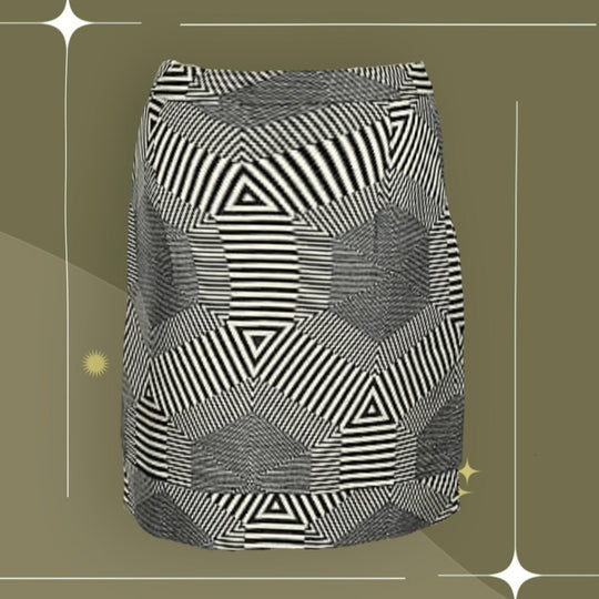 HD In Paris By Anthropologie Geometric Pencil Skirt - Large