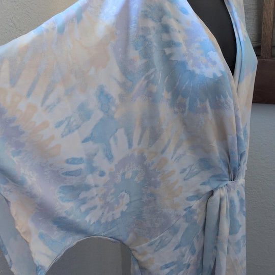 Lezat Tye Dye Midi Dolman Dress - Large