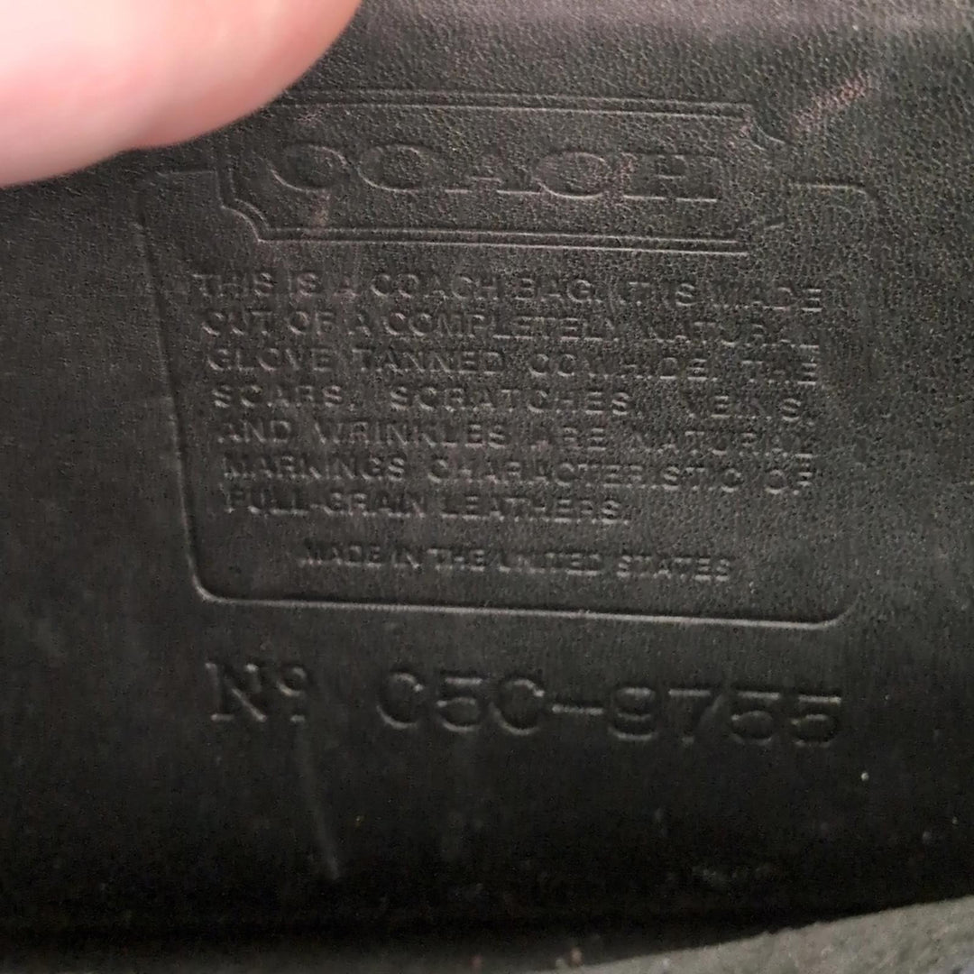 Vintage Coach Penny Pocket Purse Black