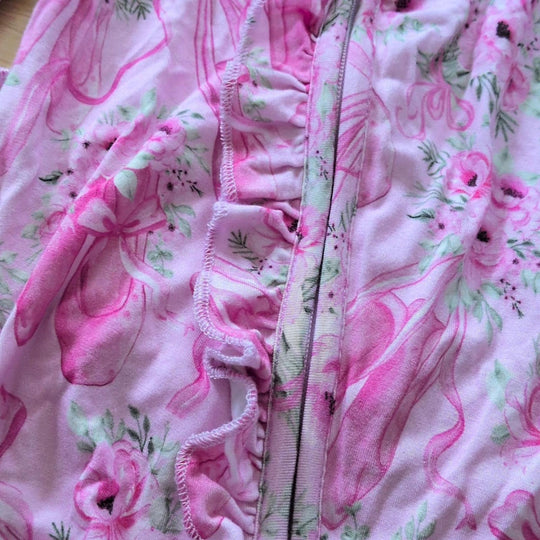 Bums And Roses Ballet Footie Size 3-6 Months