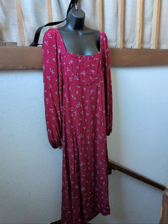 Free People Iris Long Sleeve Midi Dress size m