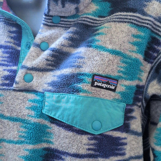 Rare Vintage Patagonia Fleece Synchilla  In Nepali Dhoti  - Small