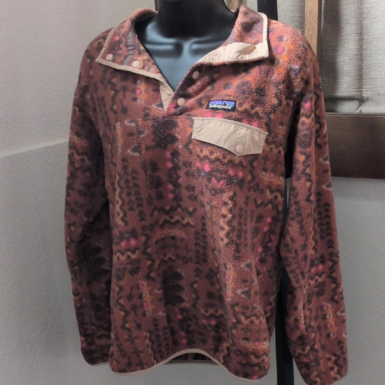 Patagonia Wandering Woods Pattern Synchilla - Small