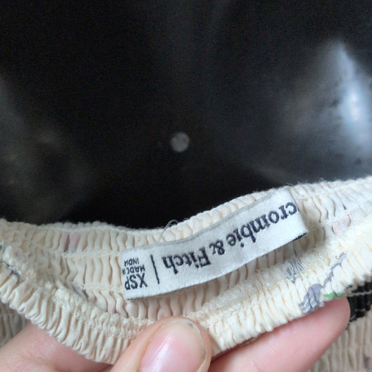 Abercrombie Emerson Puff Sleeve Midi Dress In Tuscan Food Print - XSP