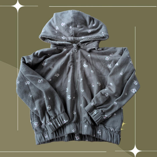 Jessica Simpson Kids Zip Up Floral Hoodie