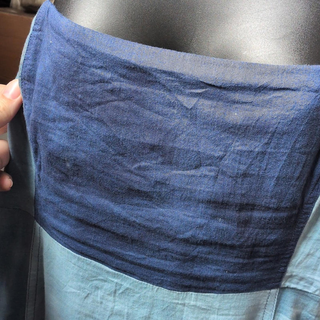 Gap Patchwork Denim Maxi Dress - Medium
