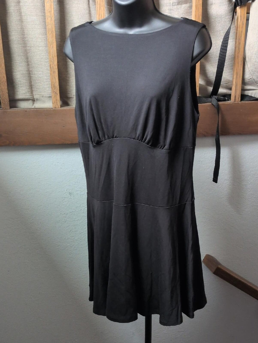 Express High Crew Neck Compression Dress - L