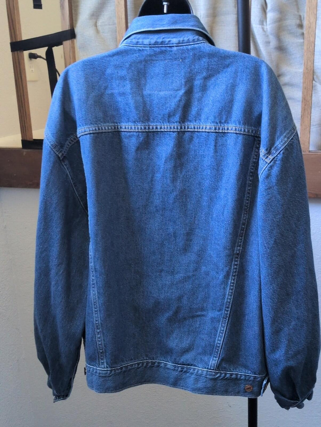 Gap X Doen Collab Oversized Mid Blue Denim Jean Jacket - Large