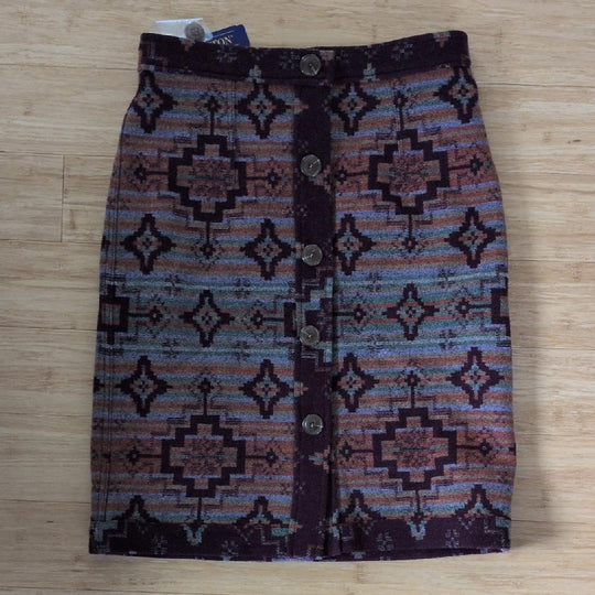 Reversible Pendleton Aztec Southwestern Mulberry Skirt - US2