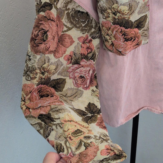 Pol Oversized Floral Jacket Shirt