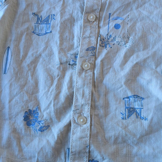 Oshkosh Boys Button Down Surf Shirt 24 Mo
