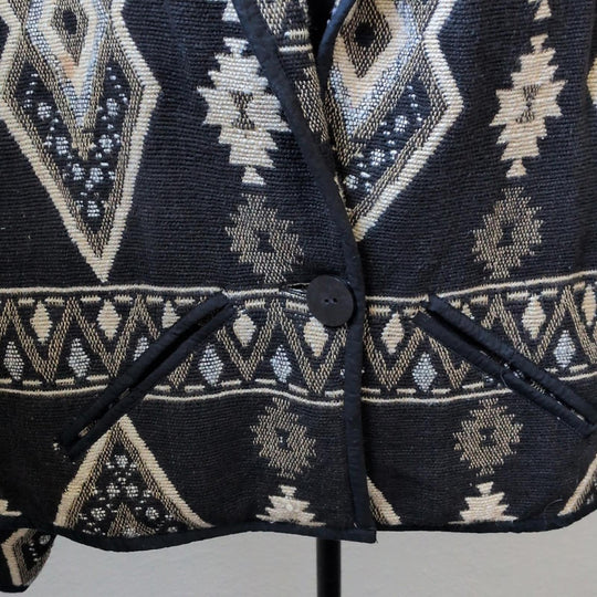 Vintage 90s New Identity Kilim Style Jacket  - Large